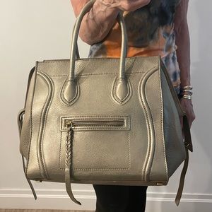 Celine Phantom Luggage champagne/platinum Tote